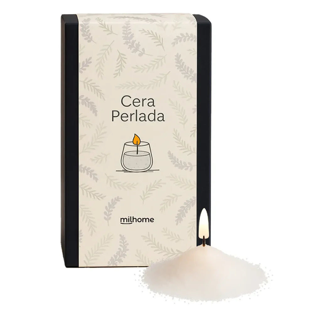Cera Perlada para Vela Milhome con 30 Mechas | Milhome
