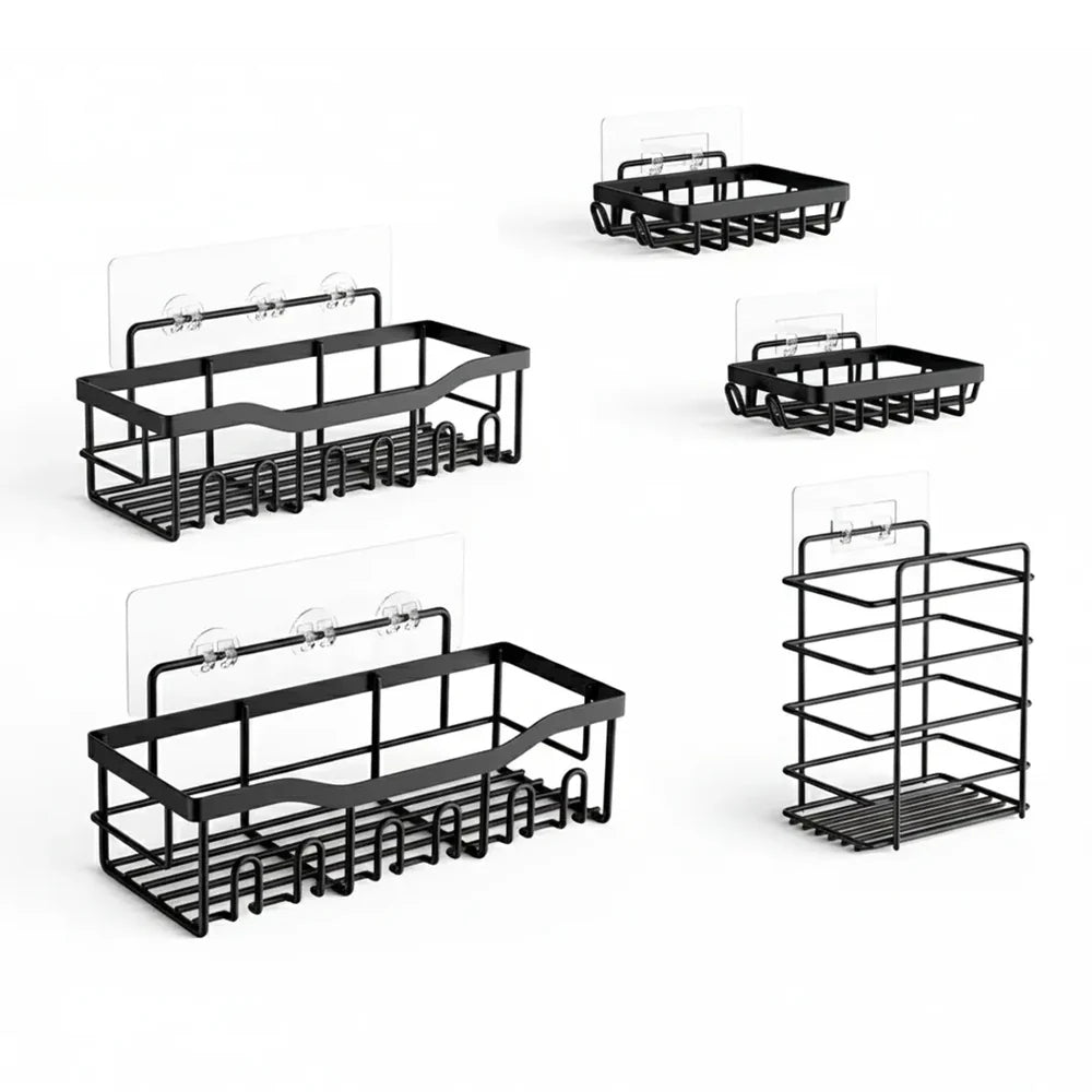 Set de 5 Organizadores para Ducha Minimalista | BathNest