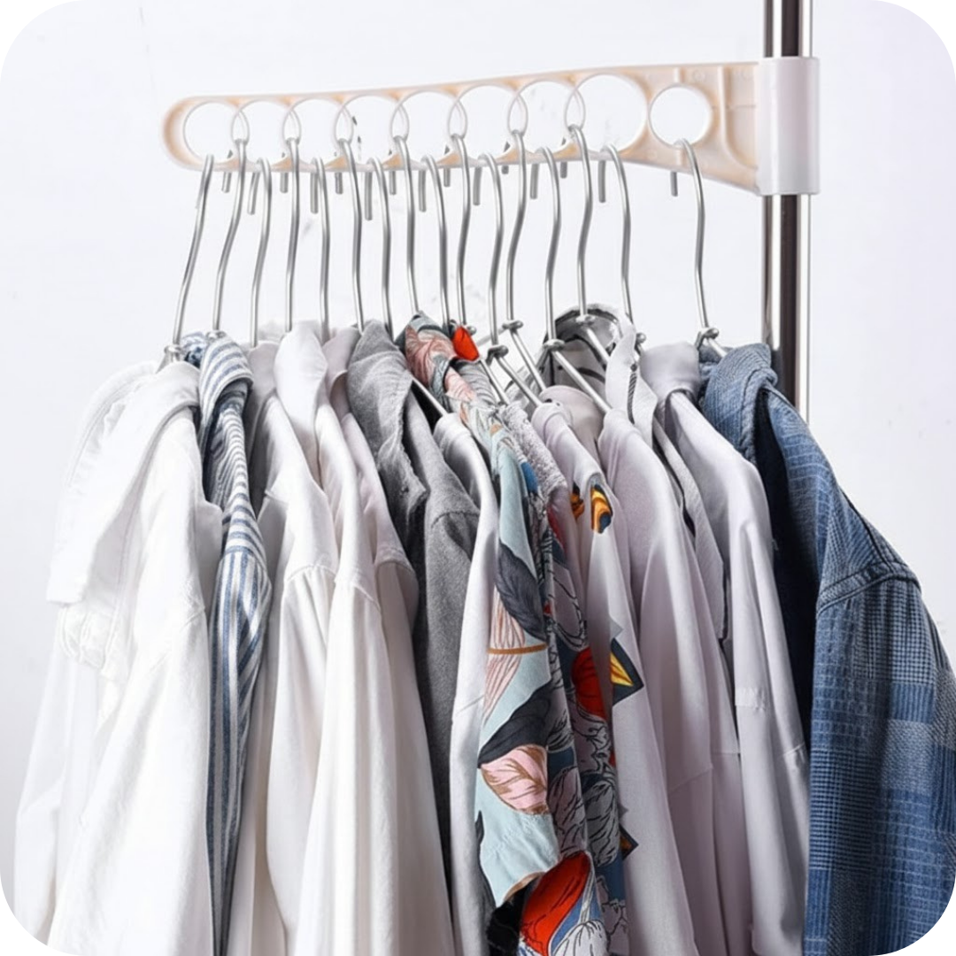 Perchero Organizador Ajustable de Piso a Techo | FlexPole