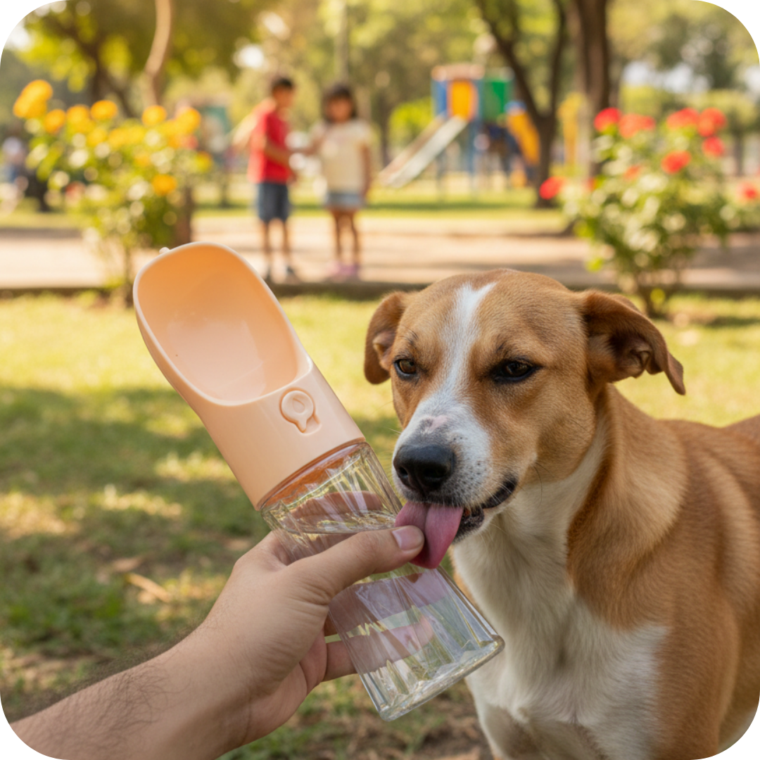 Botella portátil con bebedero para mascotas | HydroPet