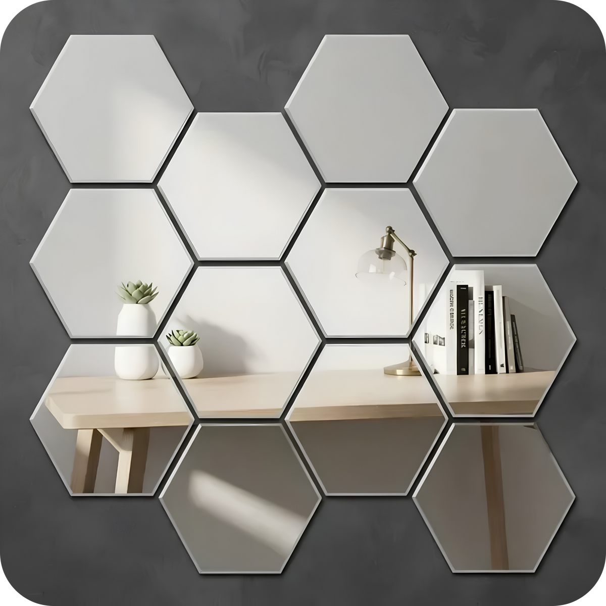 Set de Espejos Adhesivos Decorativos para Pared | MirrorDeco
