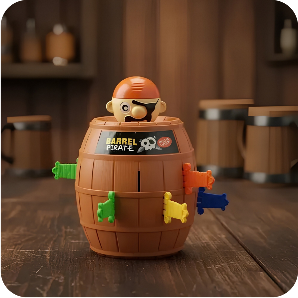 Juego Pirata Saltarín en el Barril para Niños | PiratePop