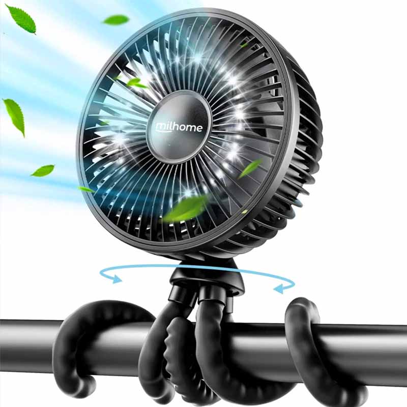 Ventilador Portátil Flexible para Bebé | Milhome