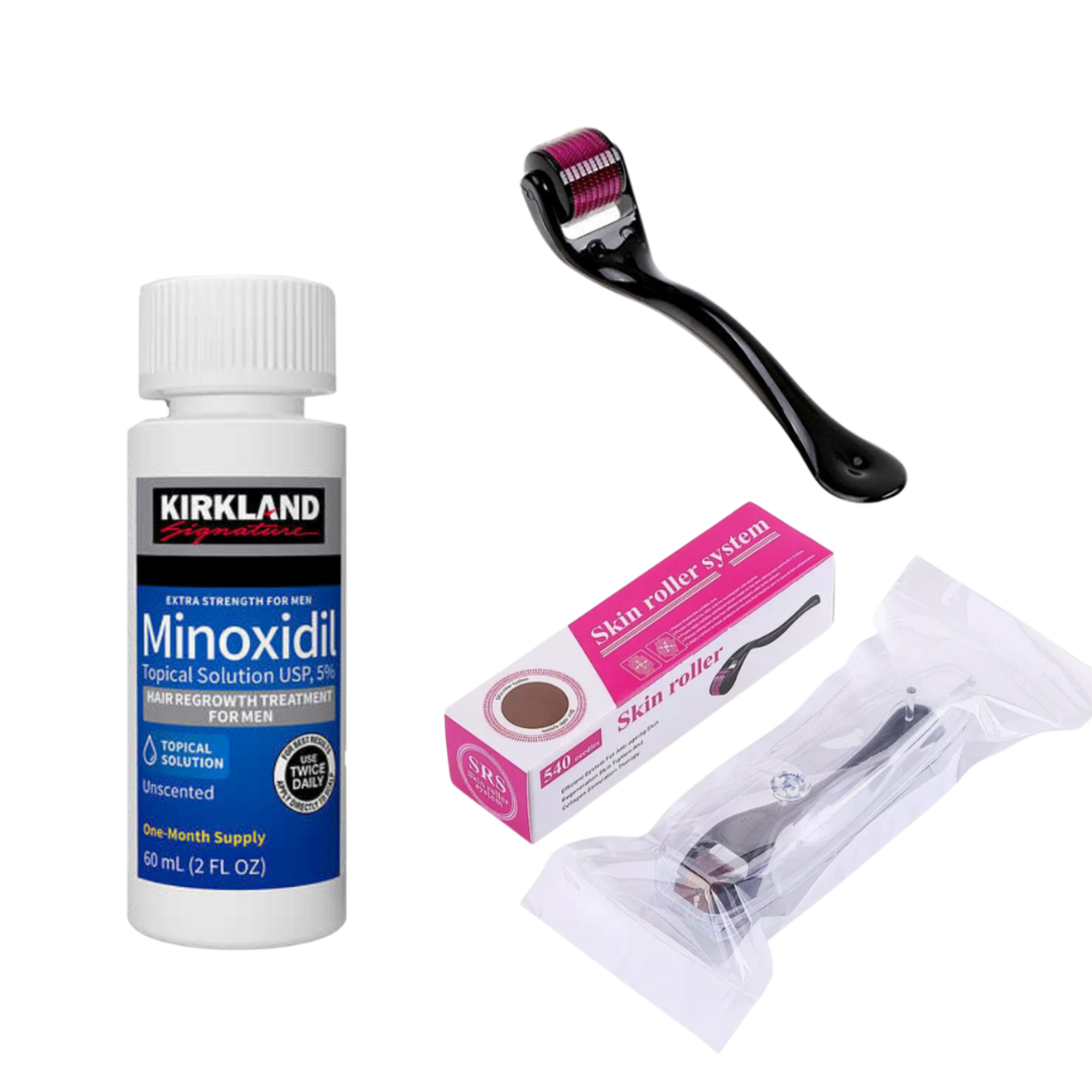 Tratamiento para Barba y Cabello + Derma Roller de Regalo | MinoxiMen®