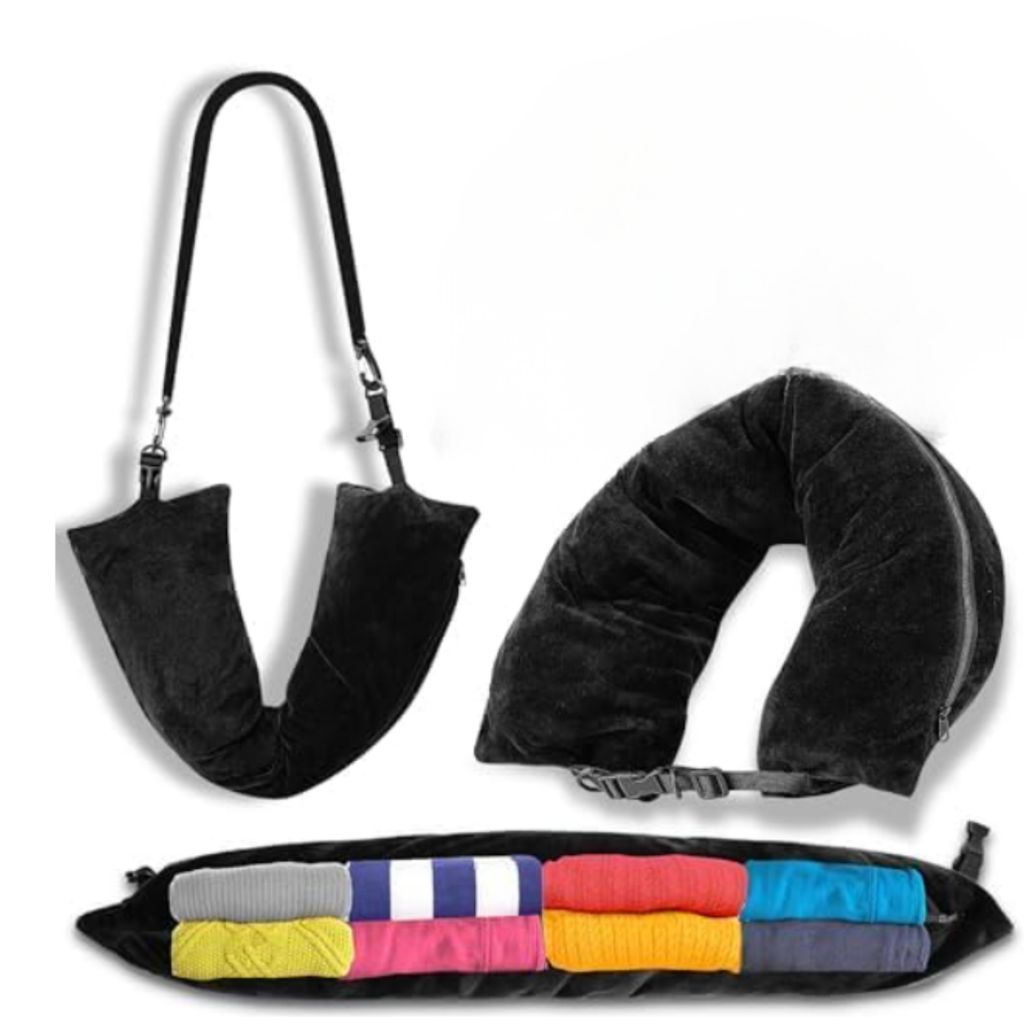 Almohada Rellenable 2 en 1 Convertible en Bolso | TravelRest