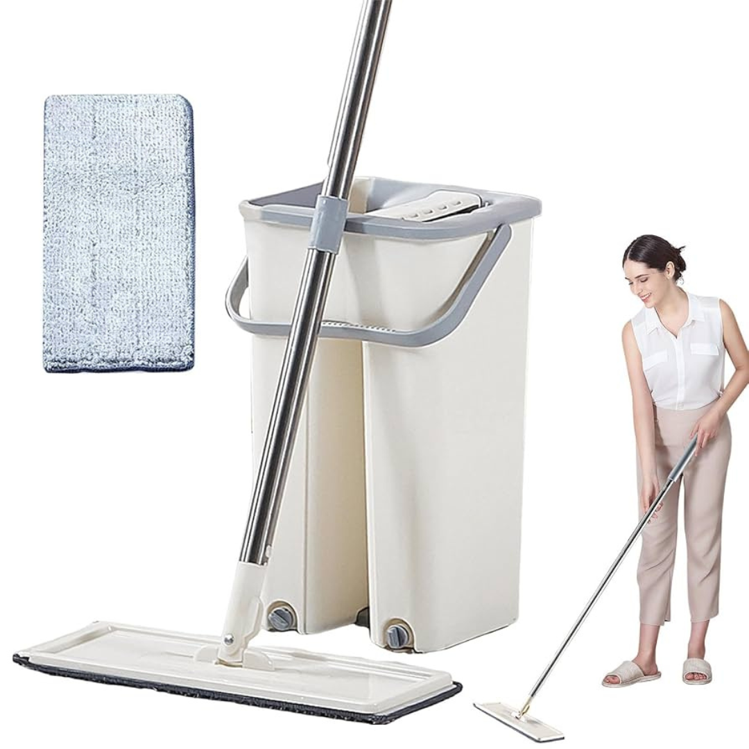 Trapeador y Exprimidor con Balde 360° | CleanSpin