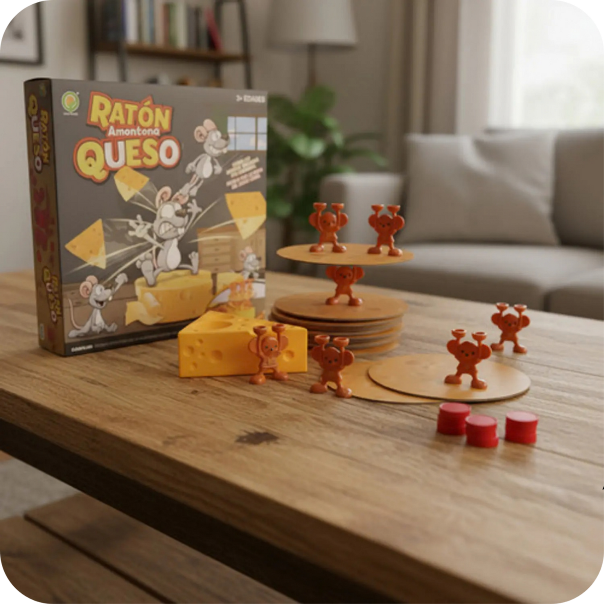 Juego de Equilibrio Ratón Amontona Queso para Niños | CheeseTower