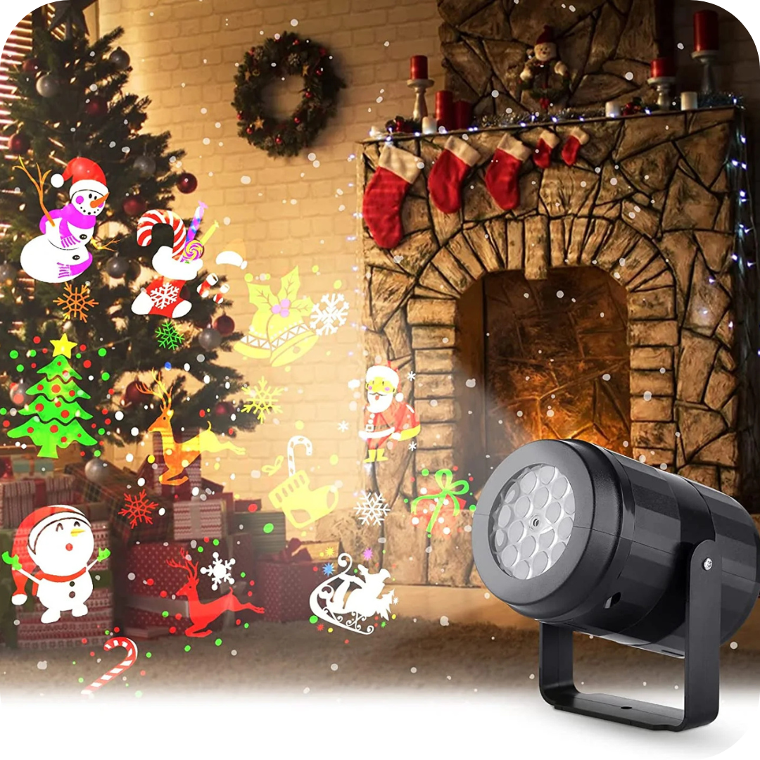 Proyector Navideño LED con 12 Películas | XmasBeam