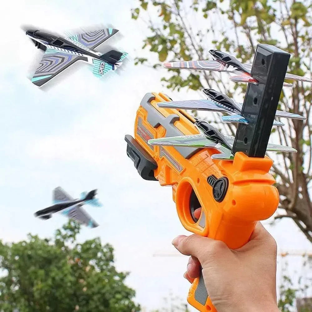 Lanza Aviones con Forma de Pistola + 3 Aviones | SkyShooter
