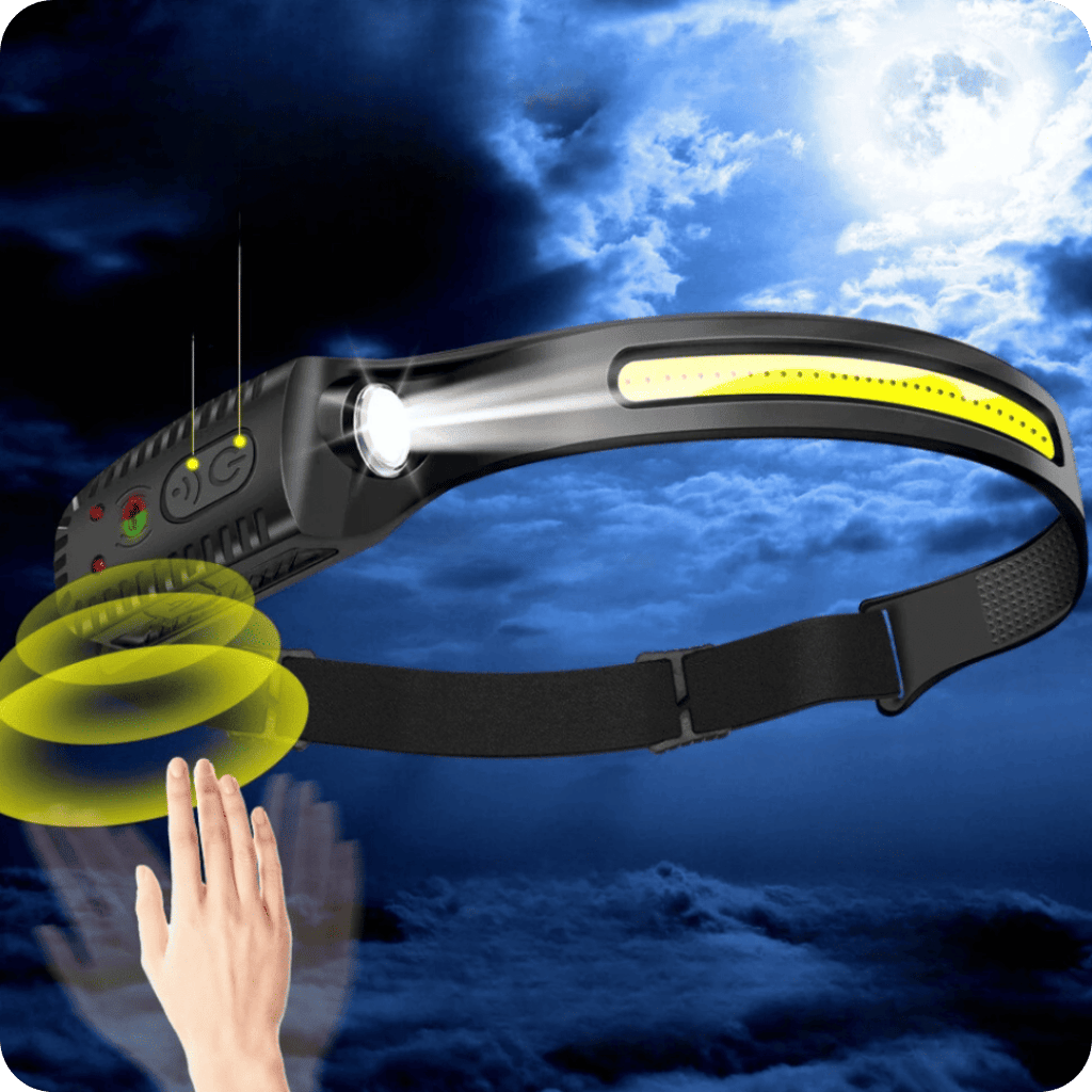 Linterna Frontal Led con Sensor | Lumi Front Pro®
