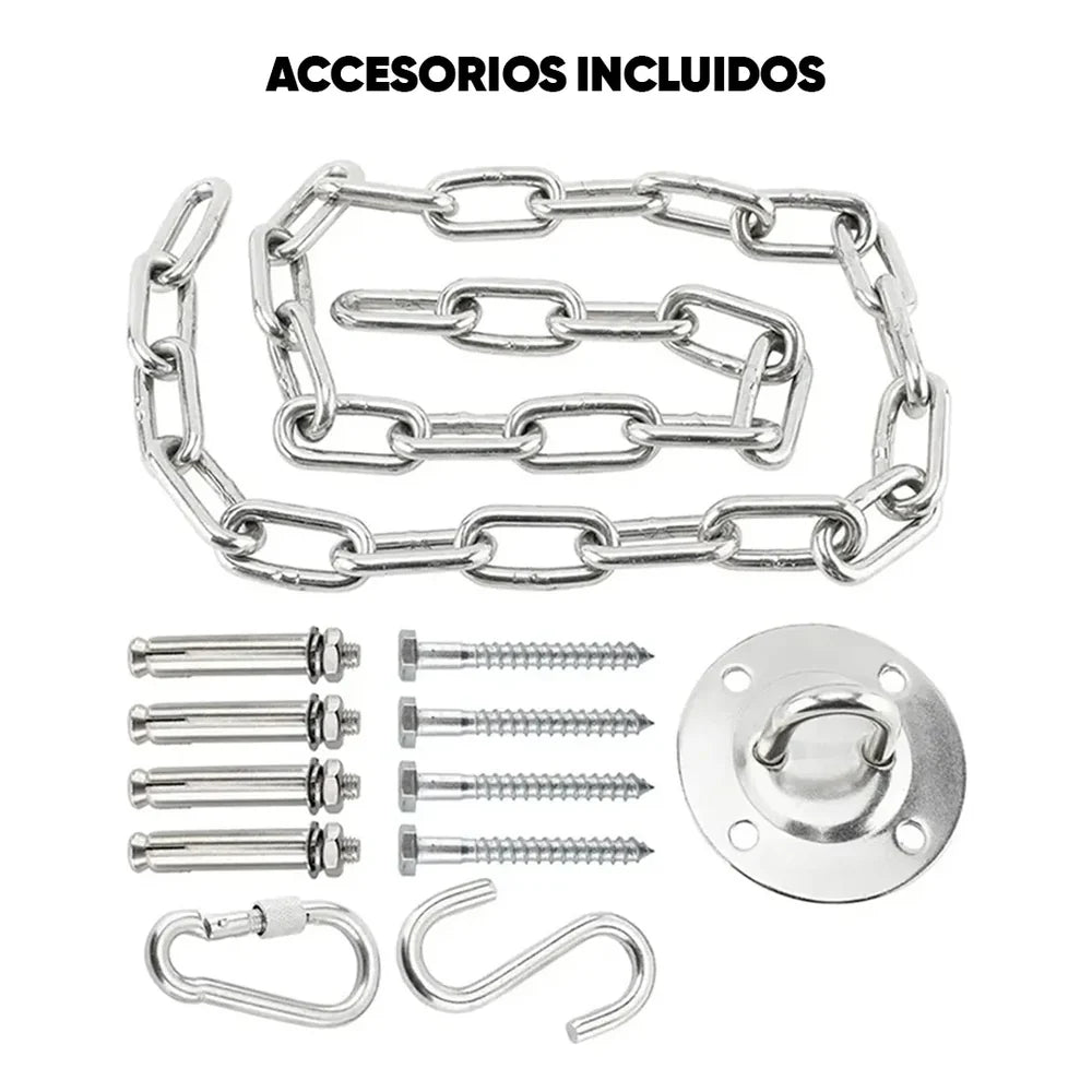 Silla Hamaca Colgante en Macramé con Bolsillo | MacraSeat