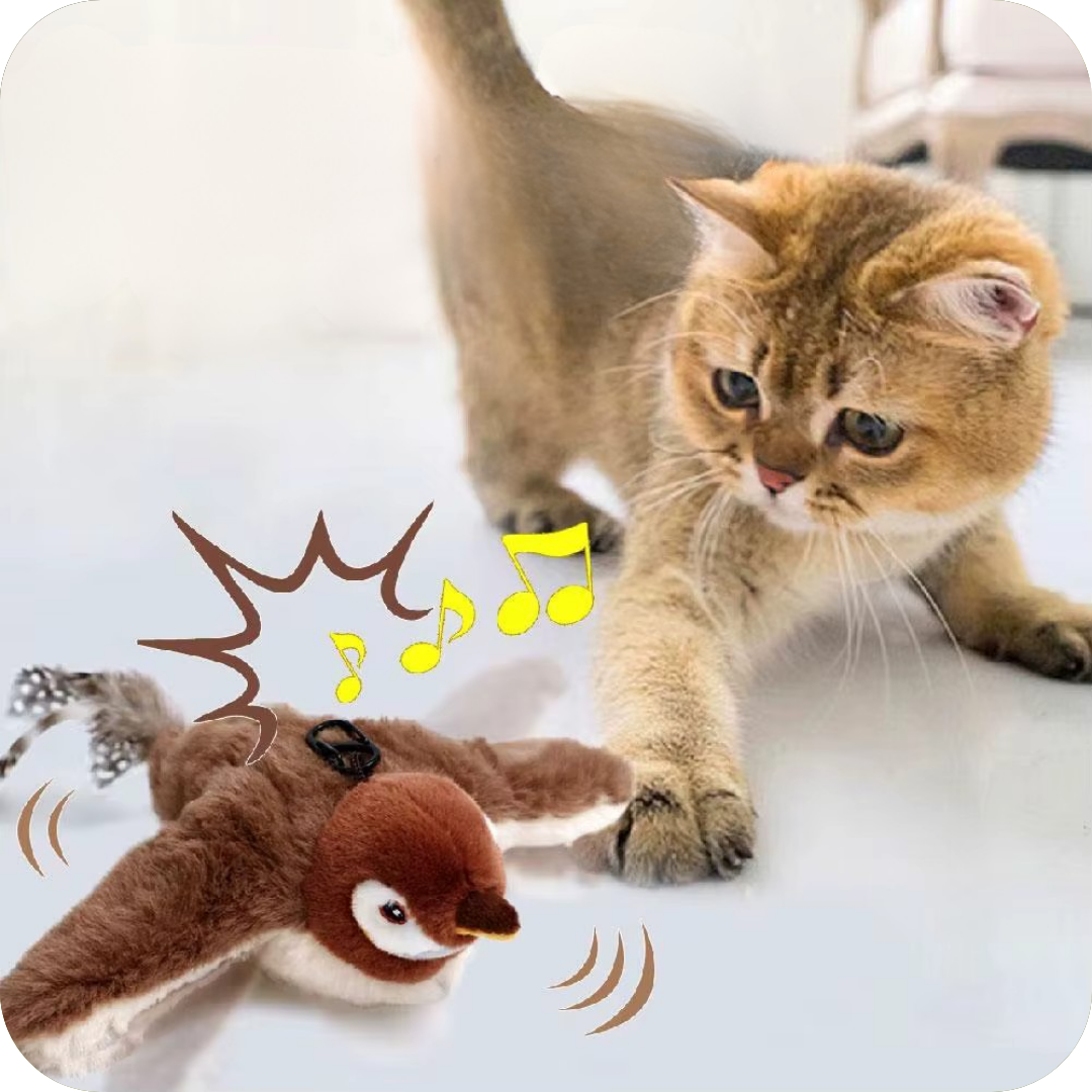Pajarito Electrónico que Aletea para Gatos | InstintoPro