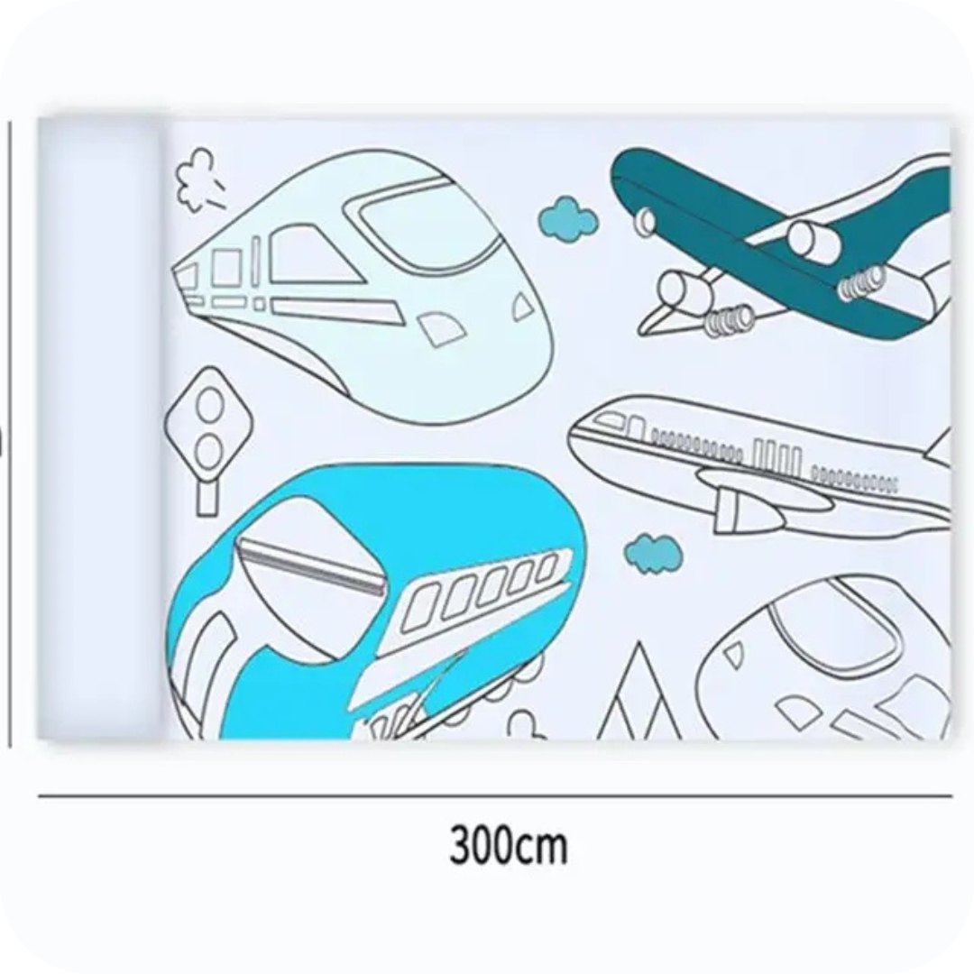 Papel para Colorear en Rollo | DrawFun®