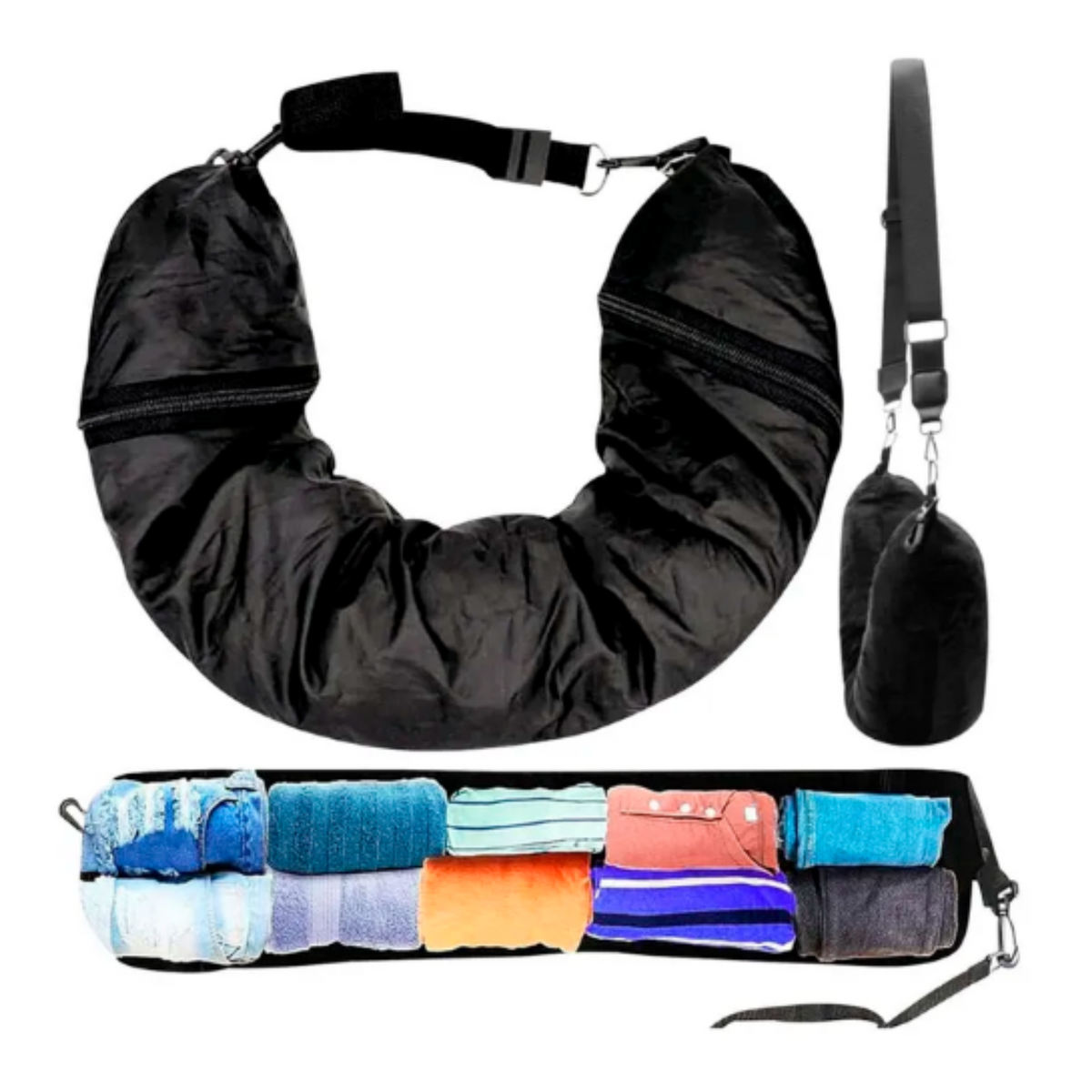 Almohada Rellenable 2 en 1 Convertible en Bolso | TravelRest