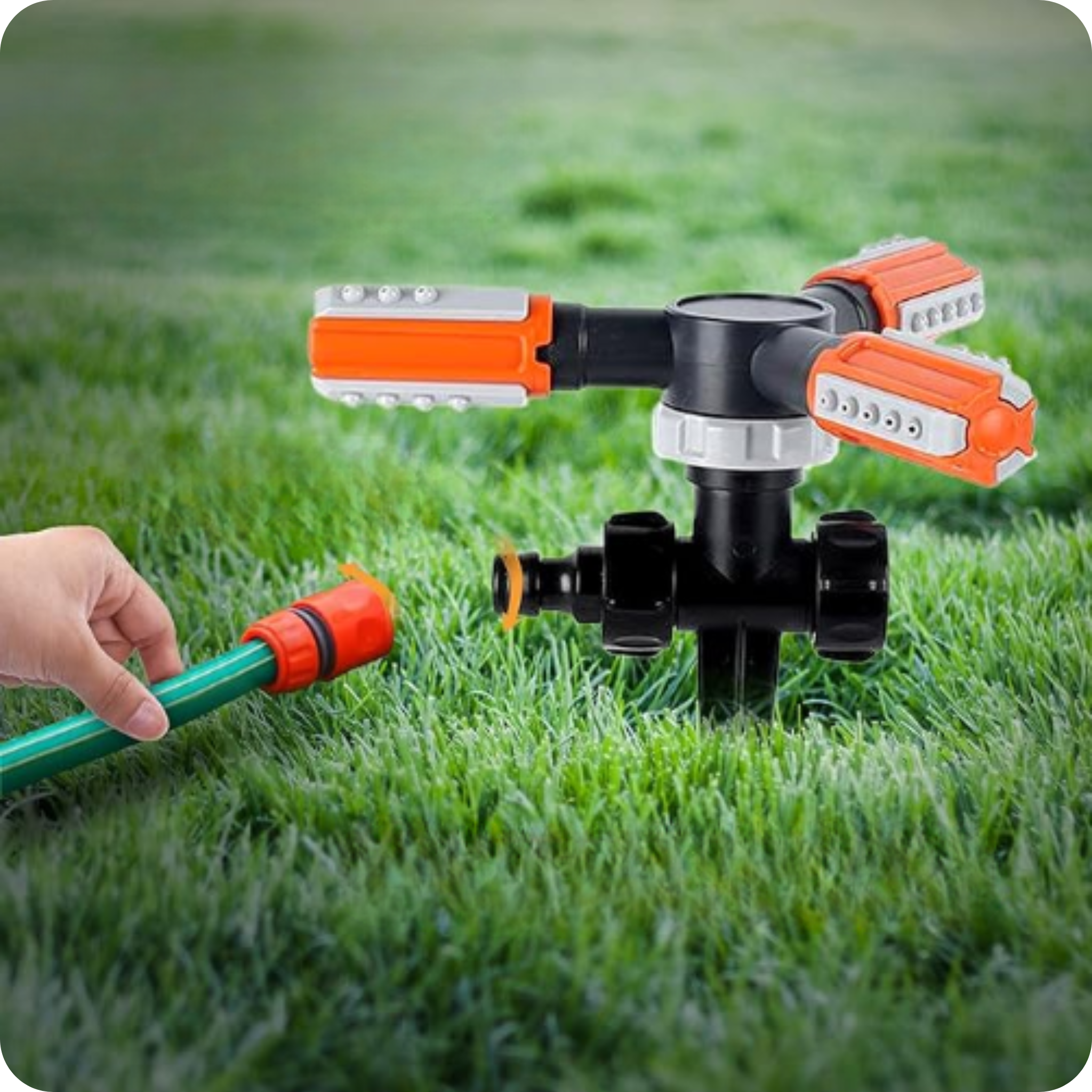 Aspersor de Jardín Giratorio 360° | HydroSpin®