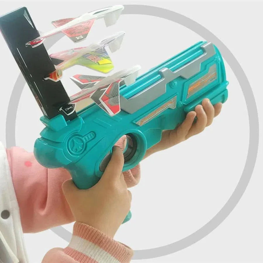 Lanza Aviones con Forma de Pistola + 3 Aviones | SkyShooter