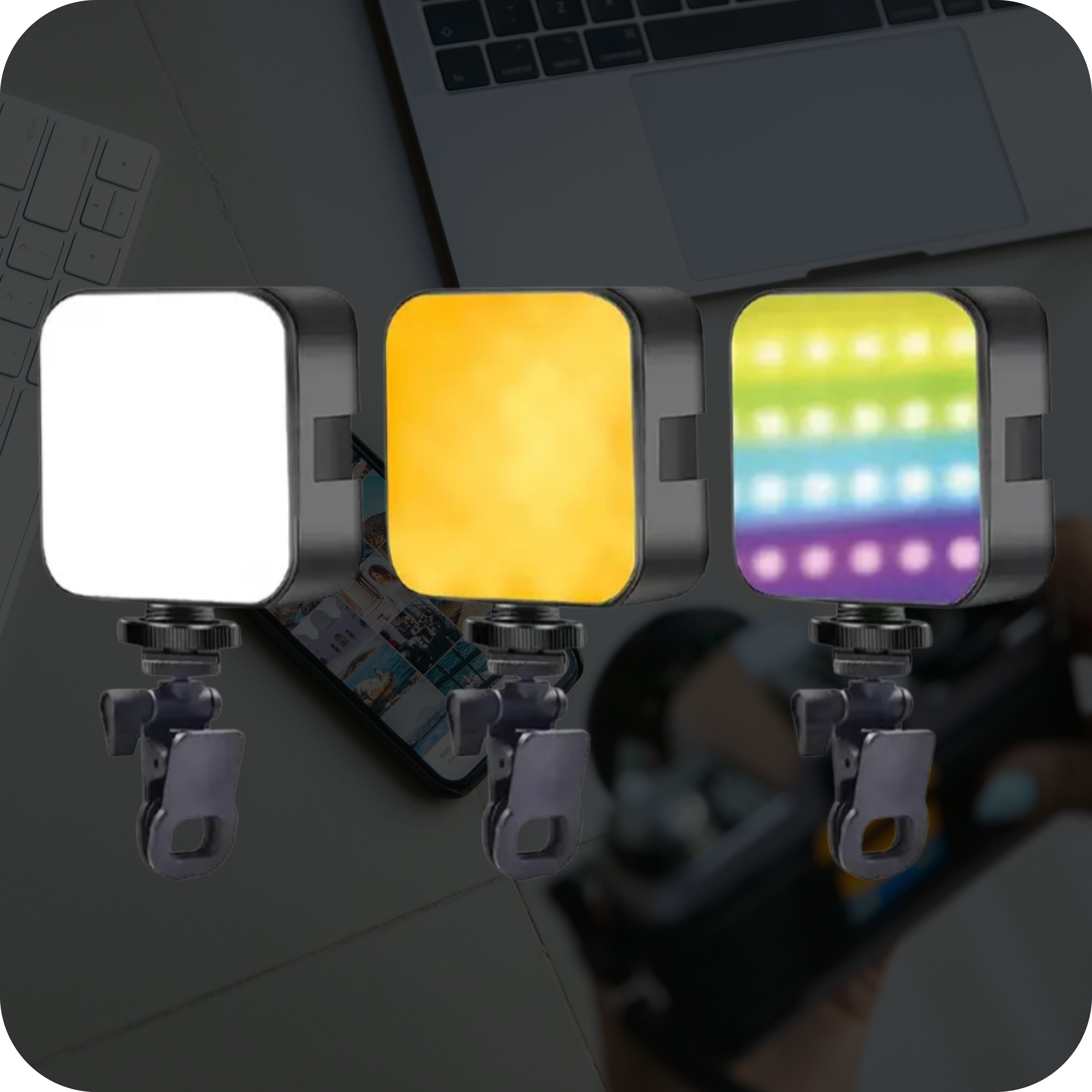 Iluminador LED Compacto Regulable | CreatorGlow