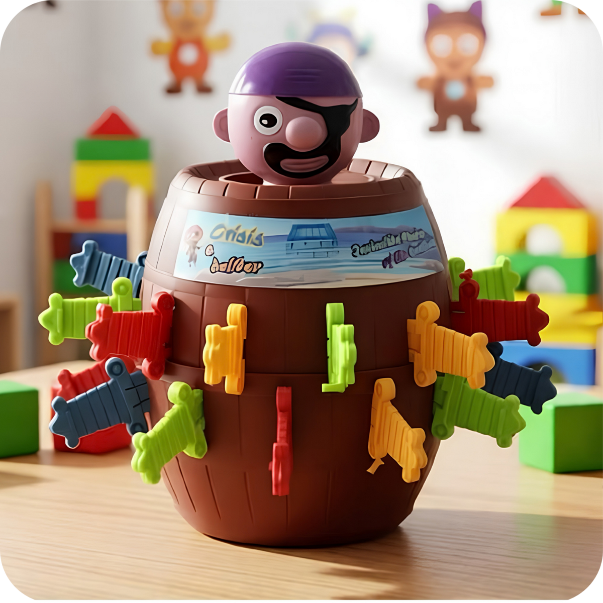 Juego Pirata Saltarín en el Barril para Niños | PiratePop