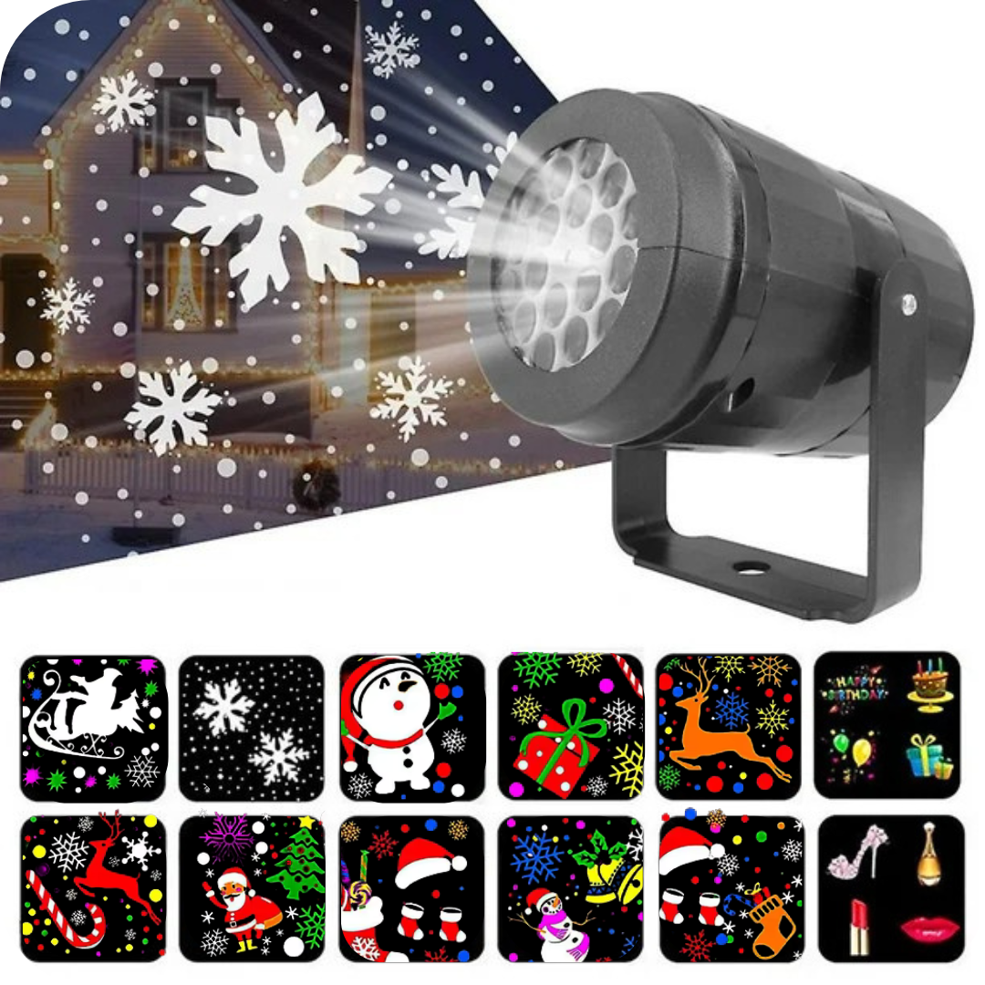 Proyector Navideño LED con 12 Películas | XmasBeam
