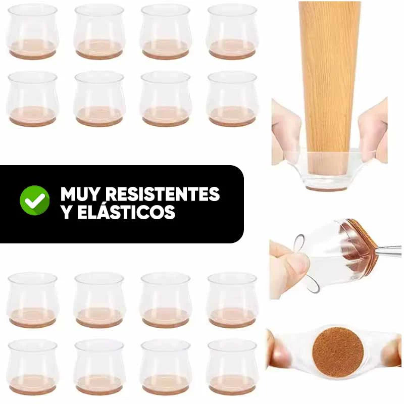 Pack de 16 Protectores de Silicona para Sillas | Milhome
