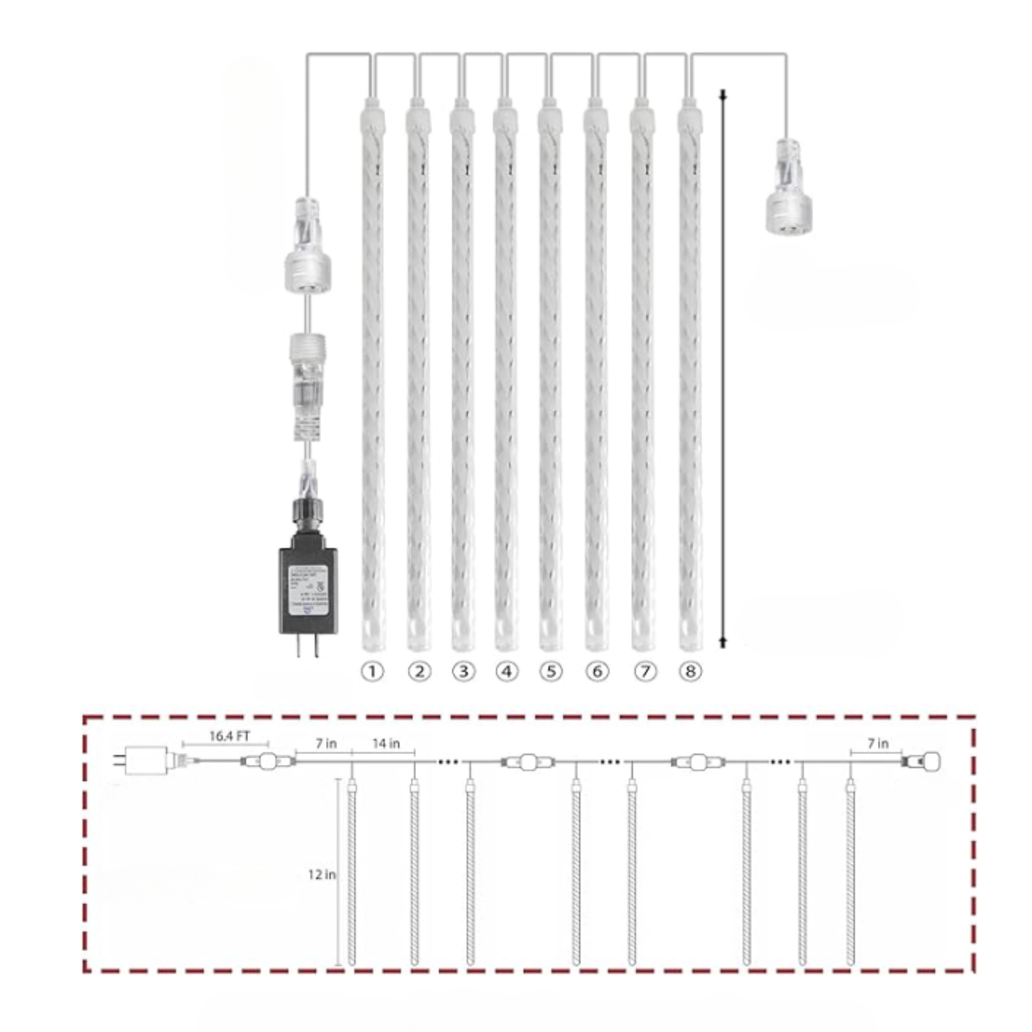 Luces Decorativas para Navidad 3 Metros | DropsLight®