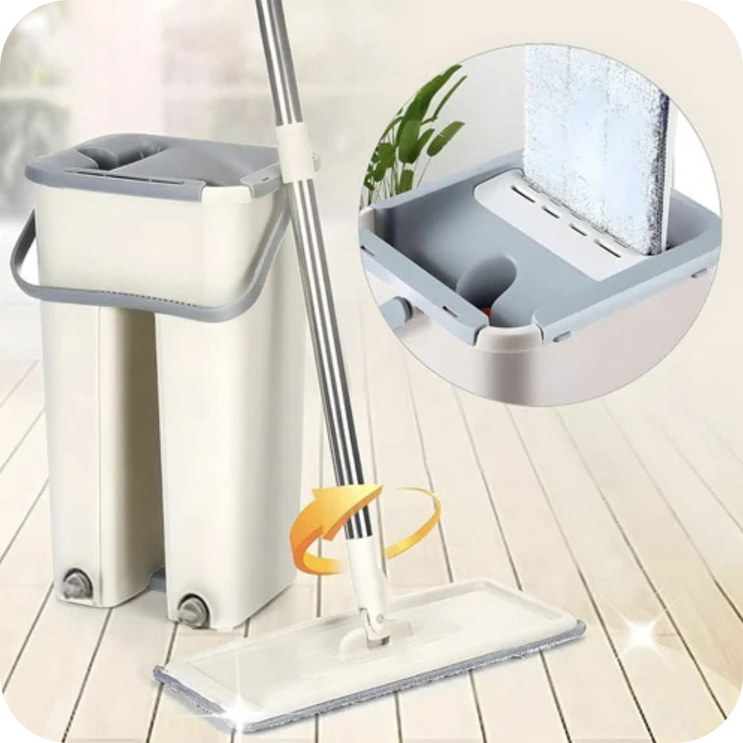 Trapeador y Exprimidor con Balde 360° | CleanSpin