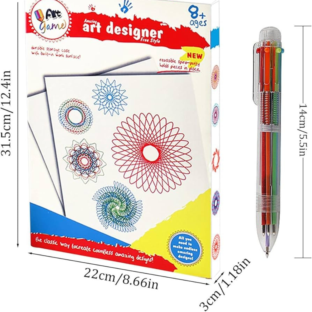 Kit de Diseño Artístico con Ruedas Espirales | SpiroArt