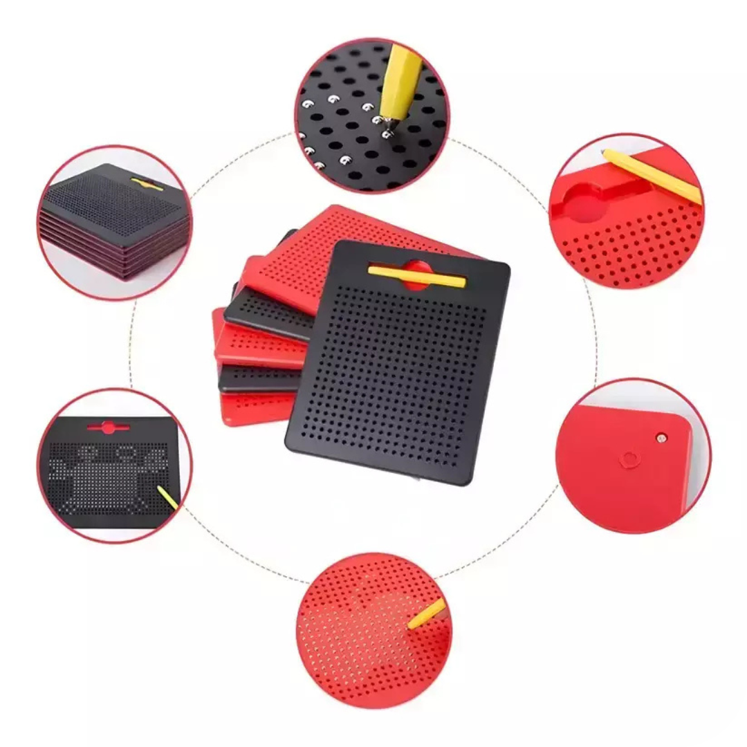 Pizarra de Dibujo Magnética con Bolitas y Lápiz | MagBoard