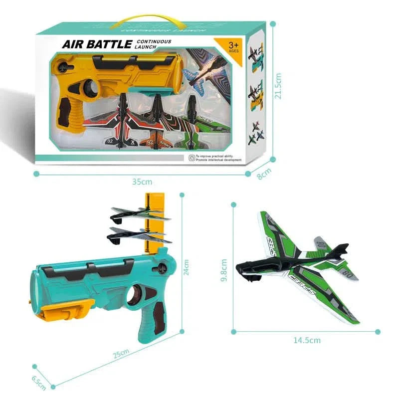 Lanza Aviones con Forma de Pistola + 3 Aviones | SkyShooter
