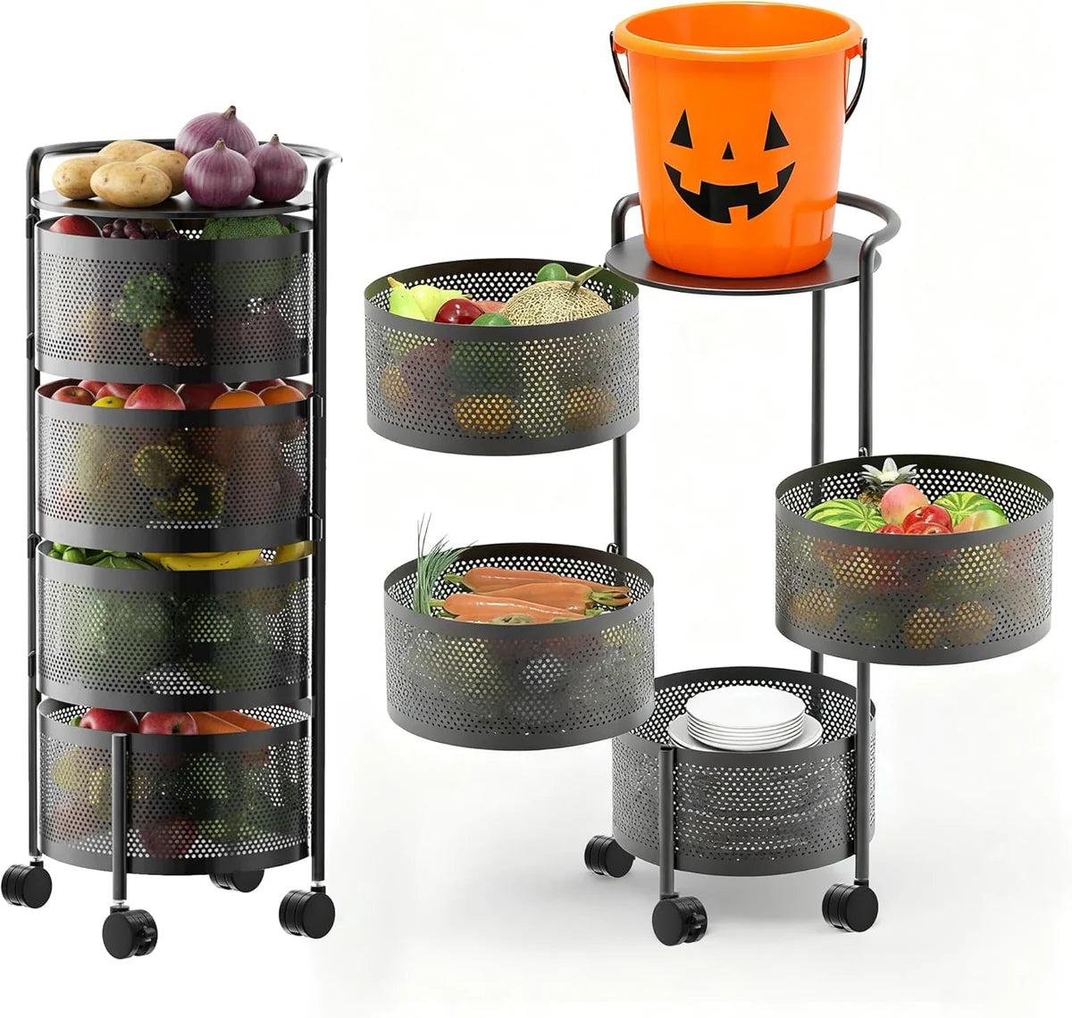 Estante Giratorio Redondo para Almacenamiento de Cocina | SpinShelf