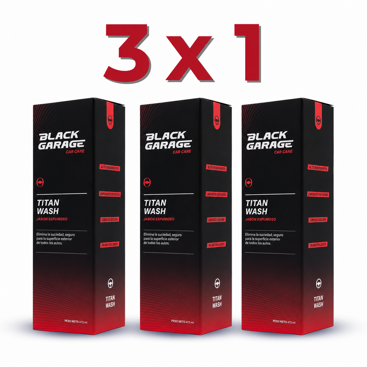 Titan Wash - Jabón Espumoso 3x1 | BLACK GARAGE