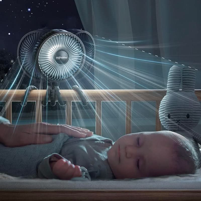 Ventilador Portátil Flexible para Bebé | Milhome