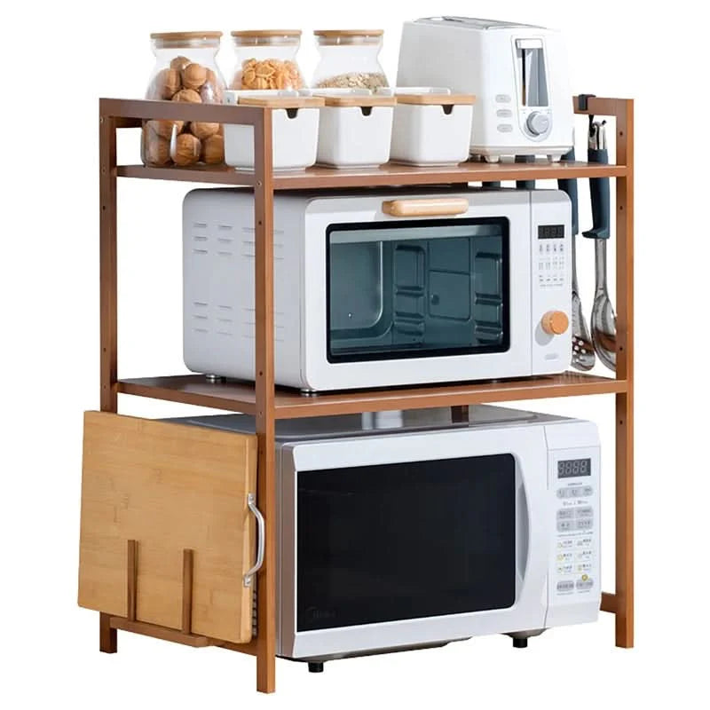 Organizador de Cocina 2 Estante de Bambú | Milhome