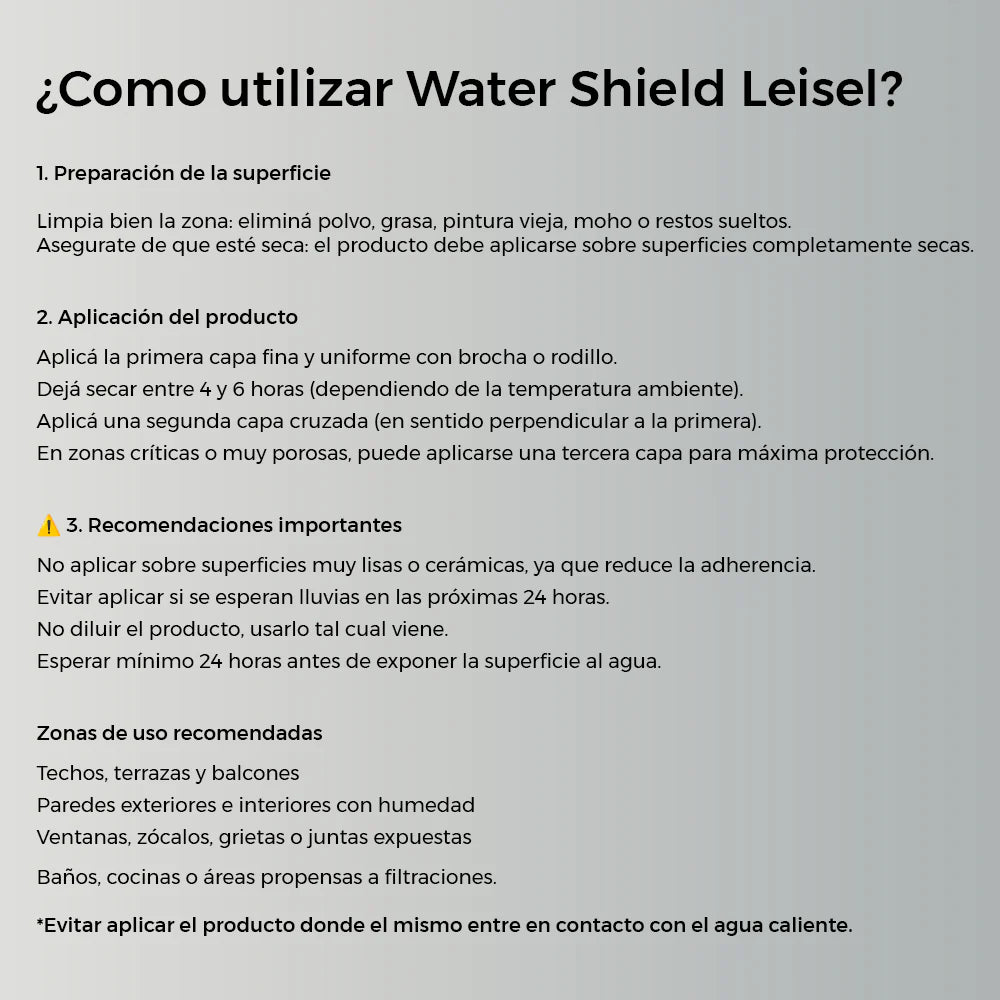 Sellador Líquido Impermeabilizante 1L | Leisel