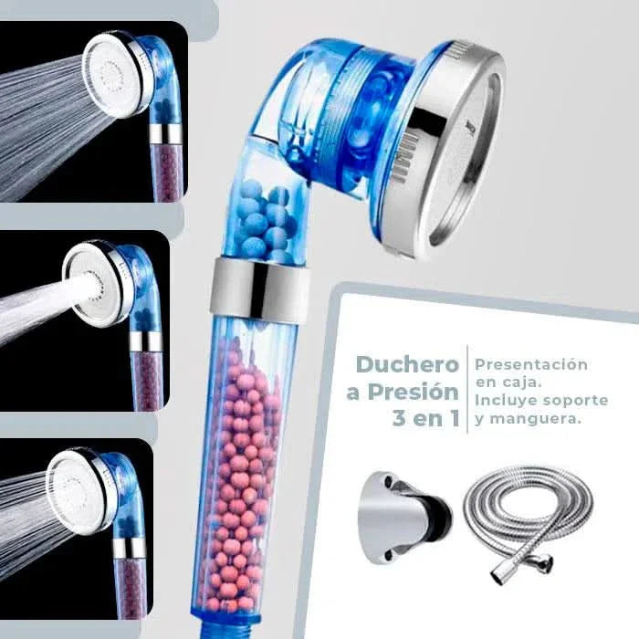 Ducha de alta presión con filtro de agua | Pressura Max