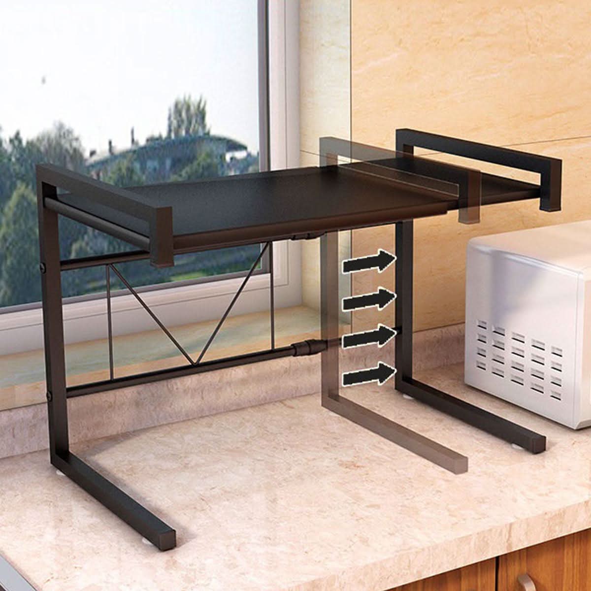Estante de Metal para microondas con largo ajustable | MetalMax
