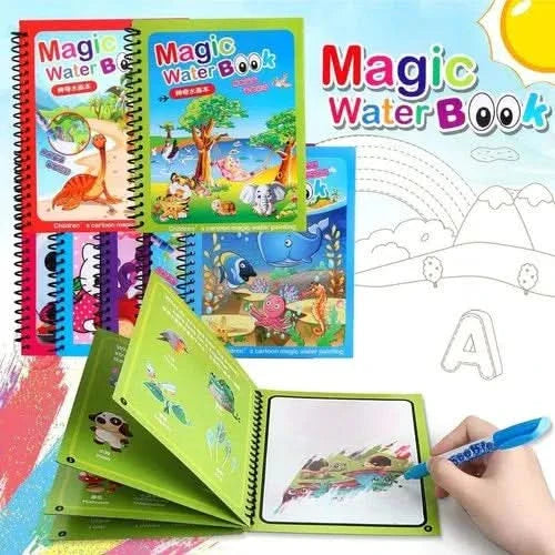Set de 2 Libros Coloreables con Agua para Niños | MagicBook