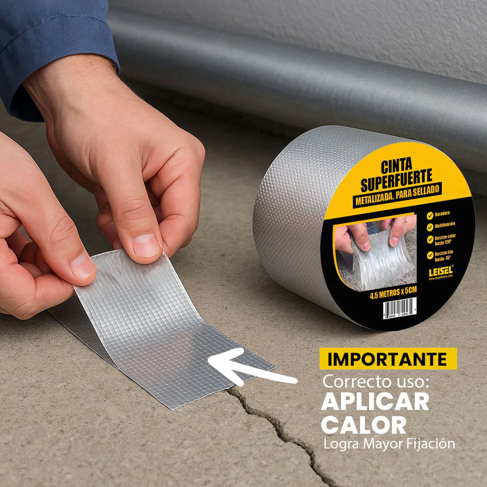 Cinta Super Fuerte Metalizada para Sellado | Leisel