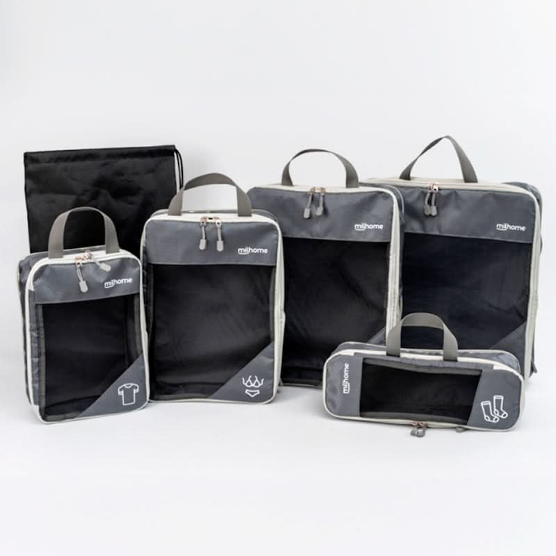 Set de 5 Bolsas Organizadoras para Viaje | Milhome