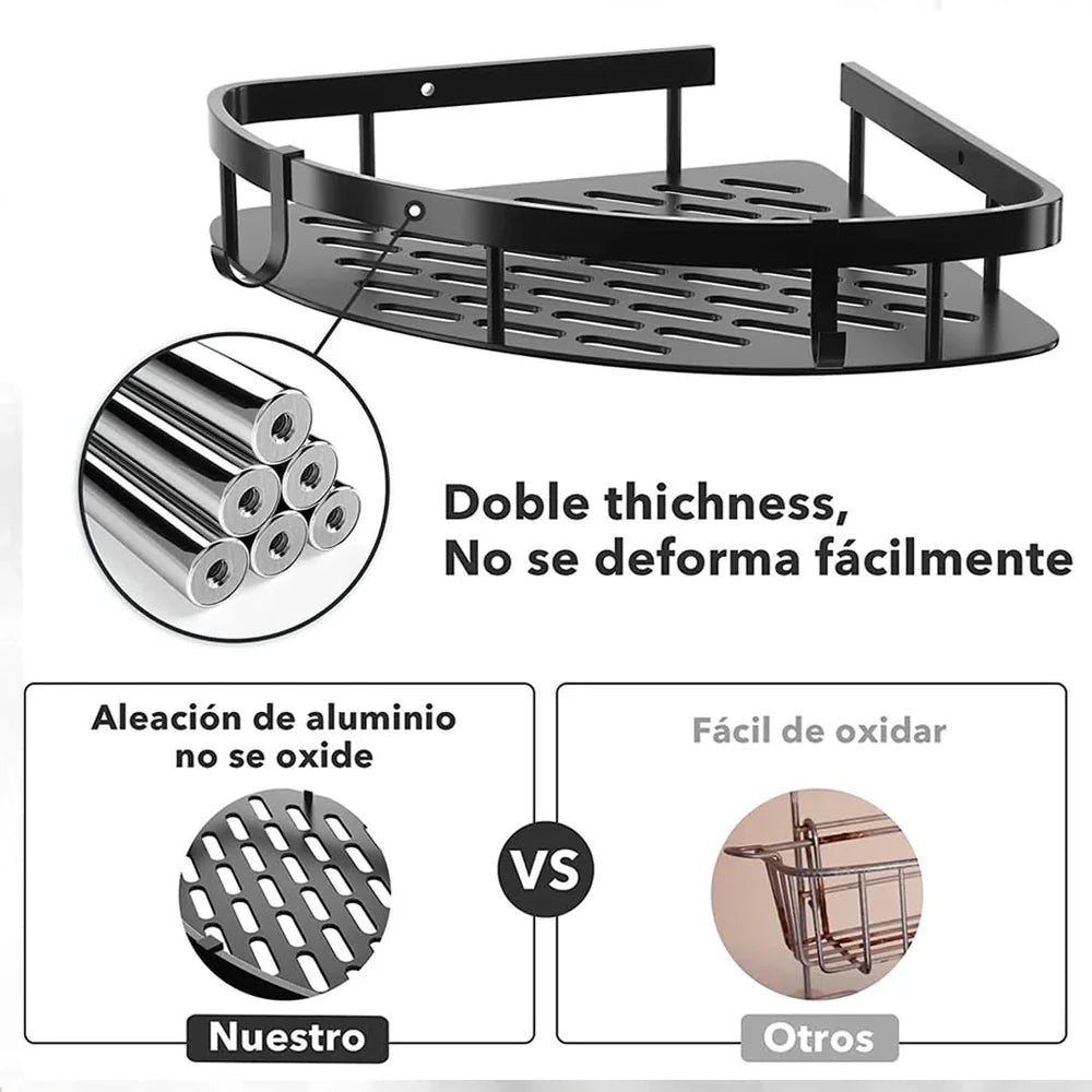 Esquinero de Baño Avelino en Aluminio | AvelCorner